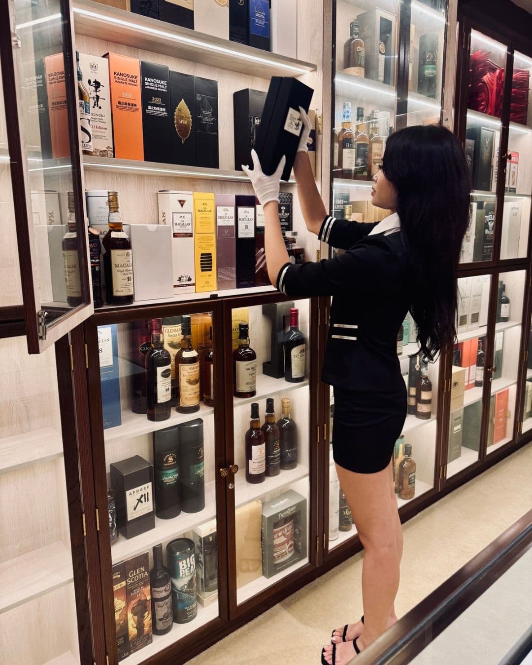 Woman in Boutique Storage